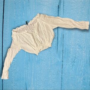 Off shoulder 3/4 sleeves top